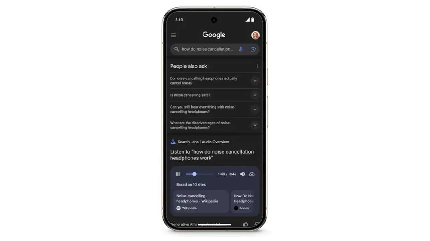 Google Search uses AI-generated podcast hosts to answer your questions