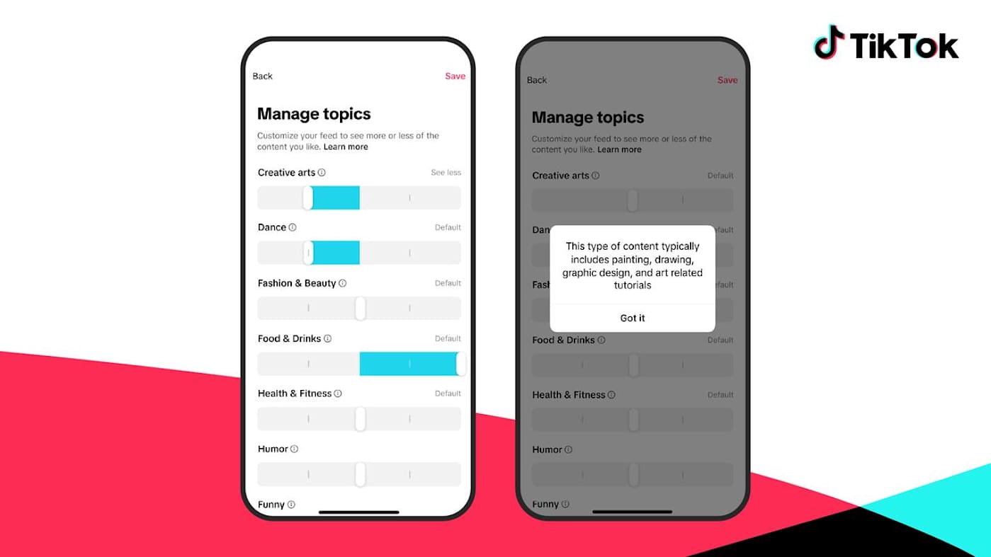 TikTok is making it easier to control what is (and isn't) in your 'For You' feed