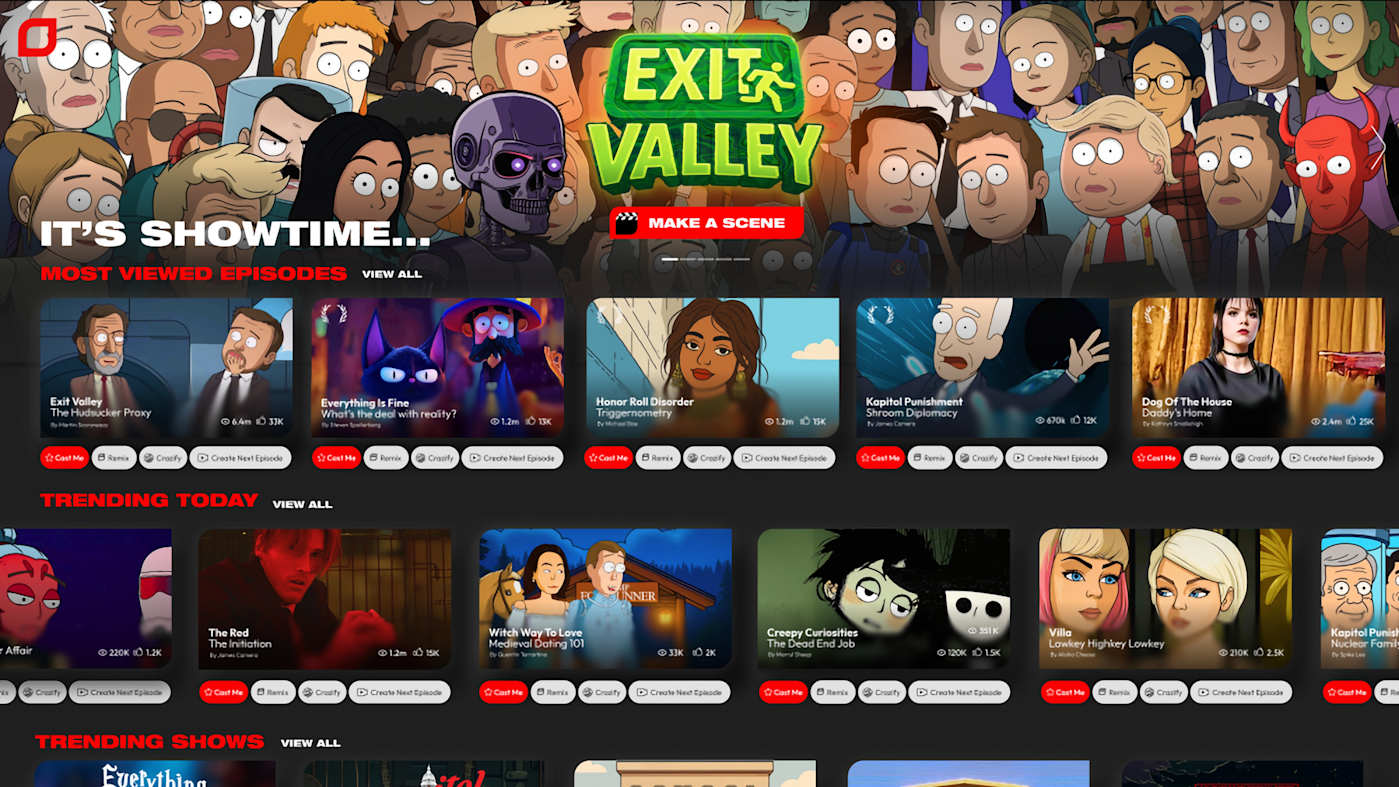 Showrunner, an AI-powered streaming service, launches in alpha this week