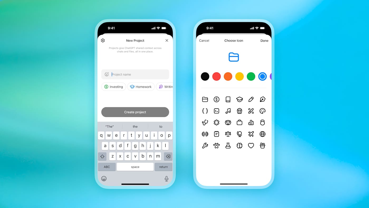 OpenAI rolls out ChatGPT Projects to free users