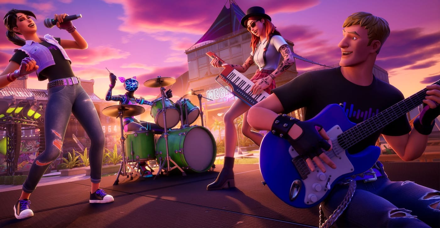 Your old Rock Band guitars now work in Fortnite Festival