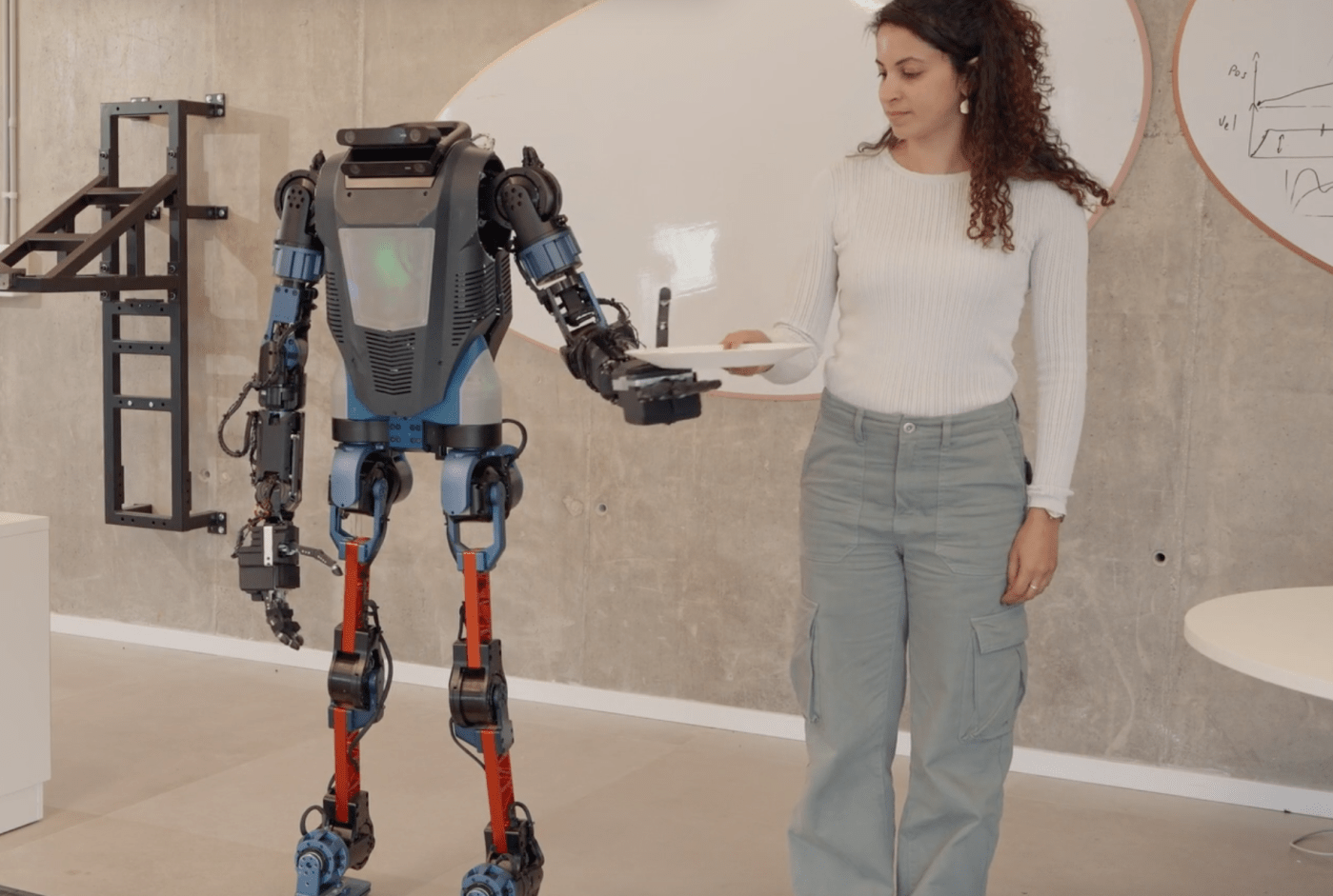 Menteebot is a human-sized AI robot that you command with natural language