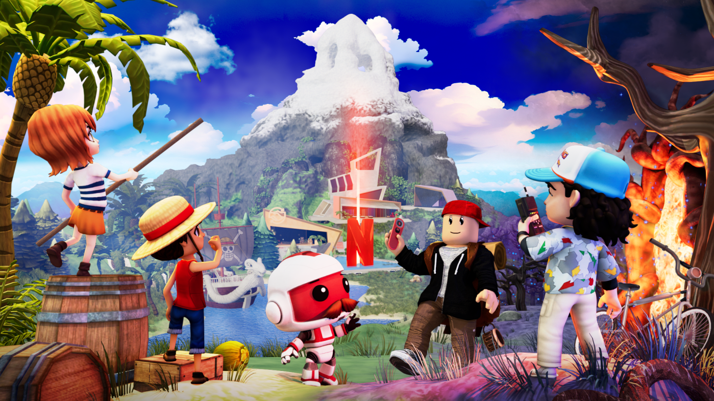 Netflix and Roblox team up for a digital theme park that’s heavy on corporate synergy