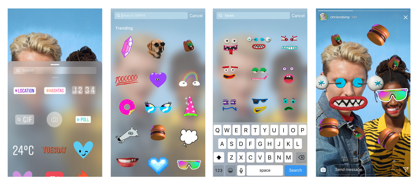 Instagram Stories Harness The Power Of Giphy For Animated Stickers