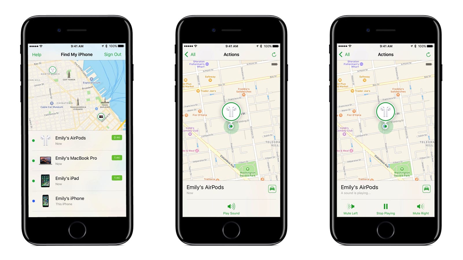 Apple's 'Find My iPhone' app will help you locate lost AirPods