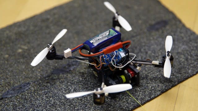 These tiny drones can lift 40 times their own weight