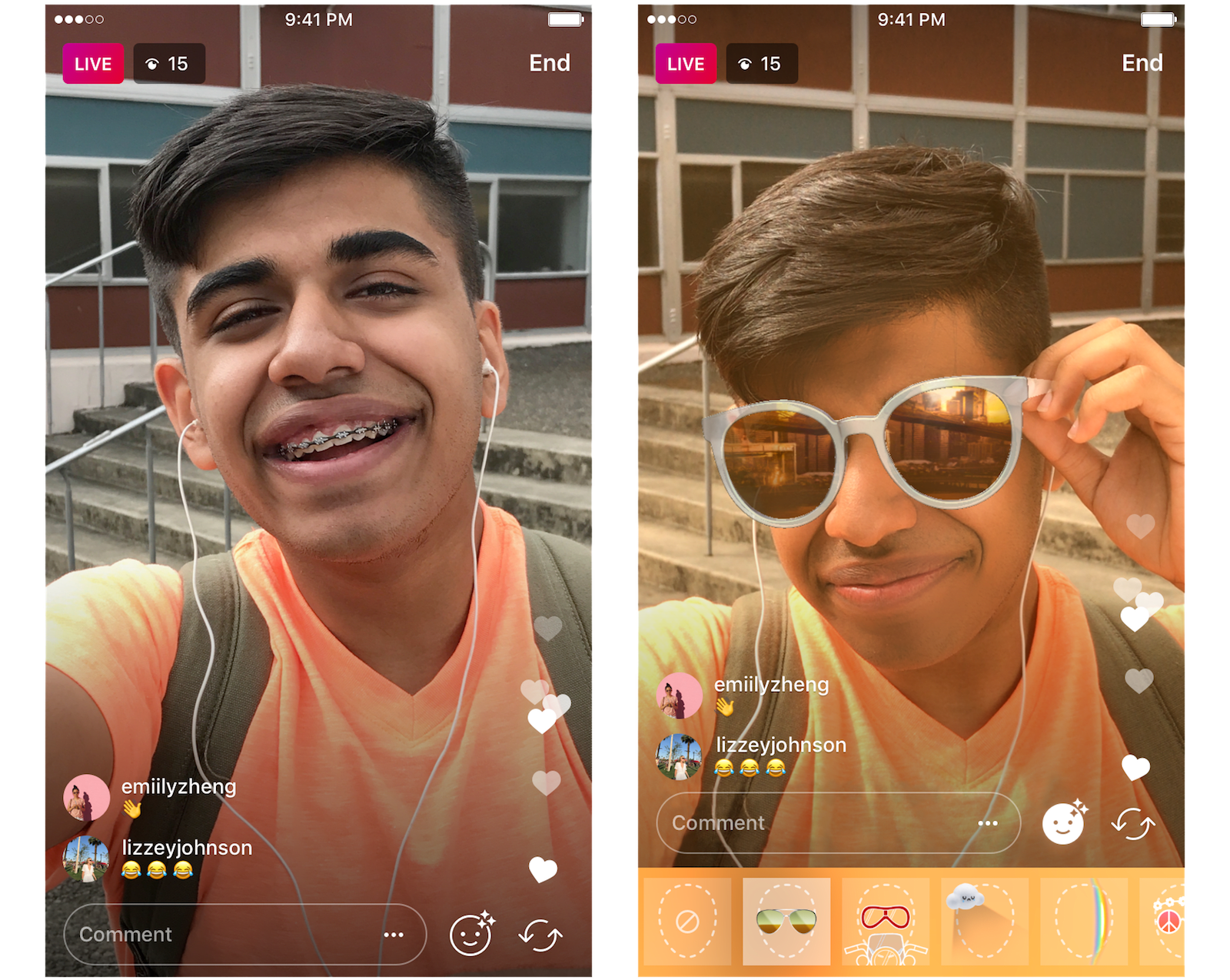 Instagram&#39;s face filters are now available during your livestreams | Engadget
