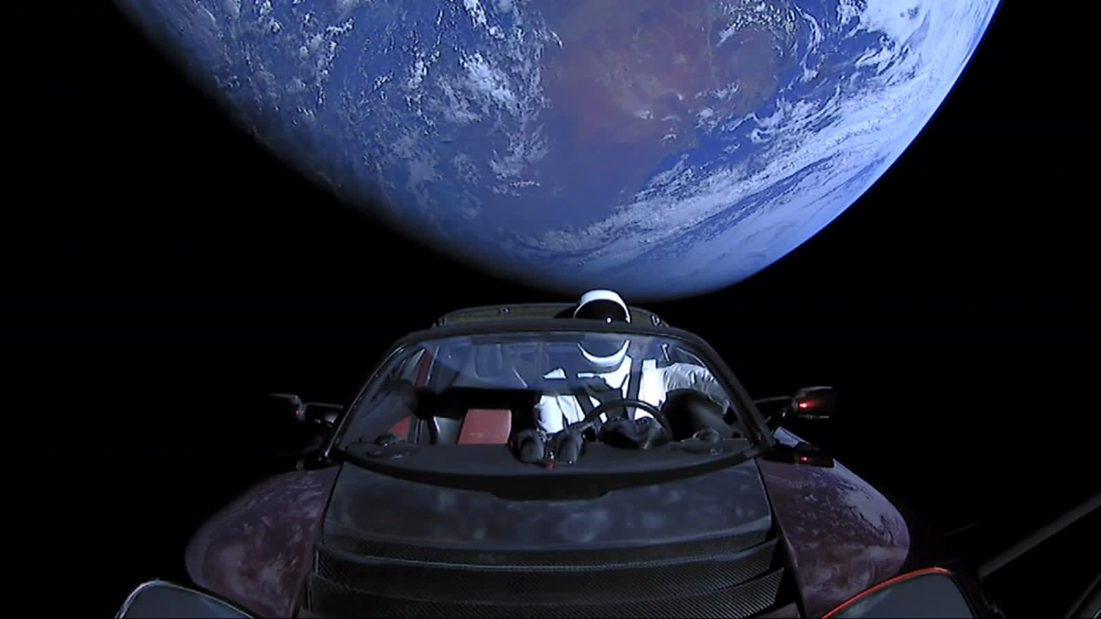 SpaceX's Starman Roadster has ventured past Mars