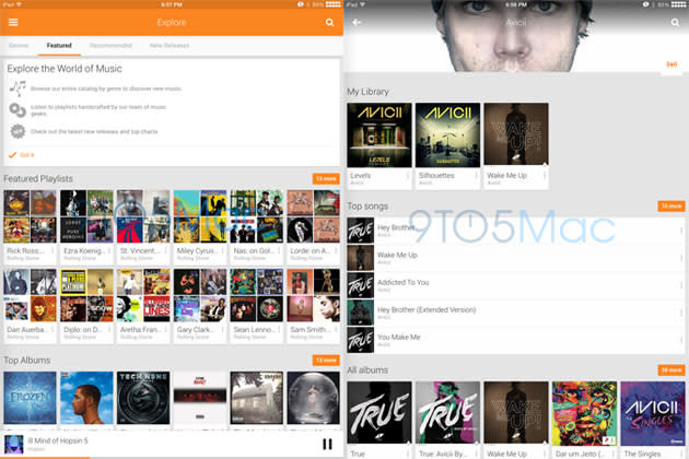 Google Play Music For Ipad Found Lurking Inside Iphone App Engadget