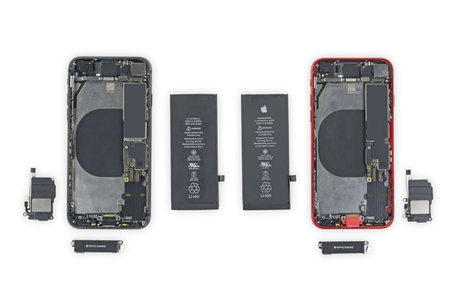 You can use some iPhone 8 parts inside an iPhone SE 1