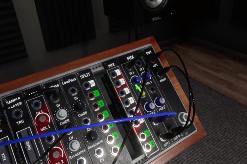 Synthspace recreates the physical presence of a modular synth in VR 1