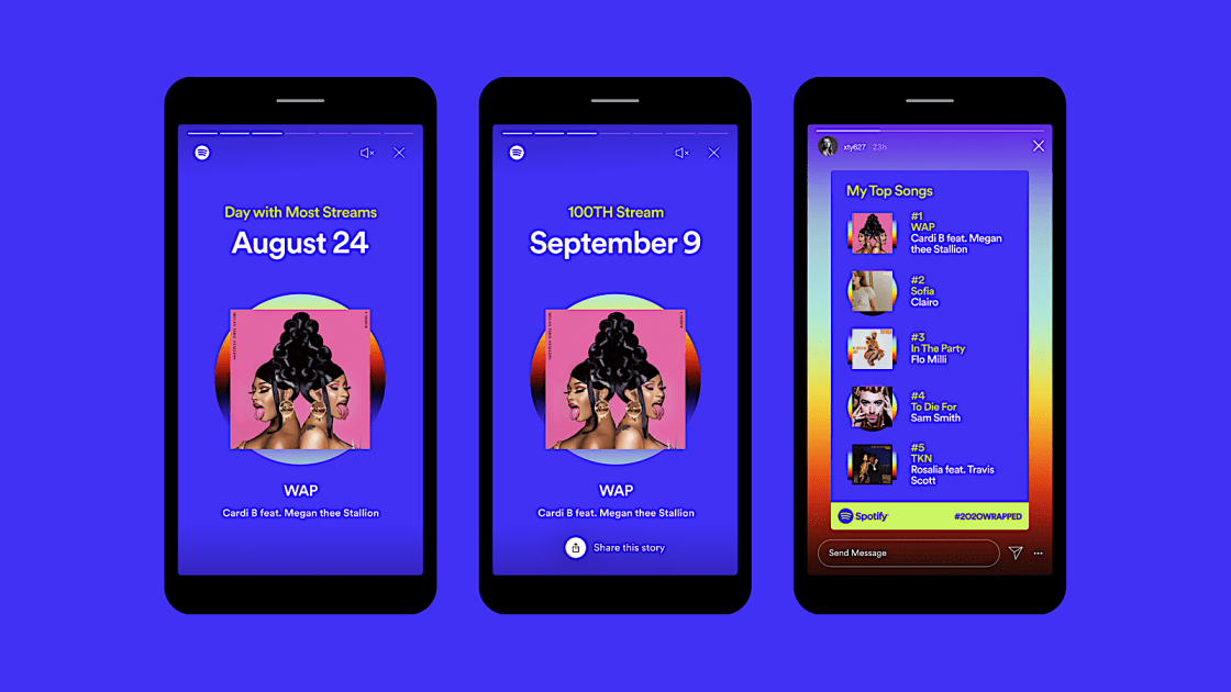 Spotify Wrapped chronicles your 2020 listening habits in a stories-style format - Engadget