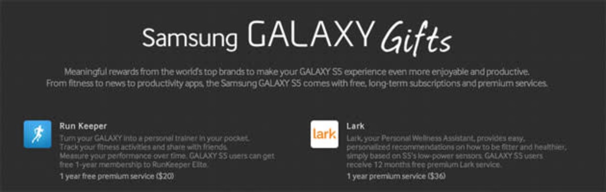 Samsung Galaxy S5 Comes With Premium App Subscriptions Worth Over