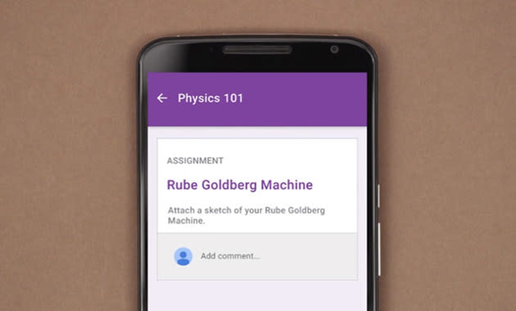 Google S Classroom App Lets Students Submit Homework On Their
