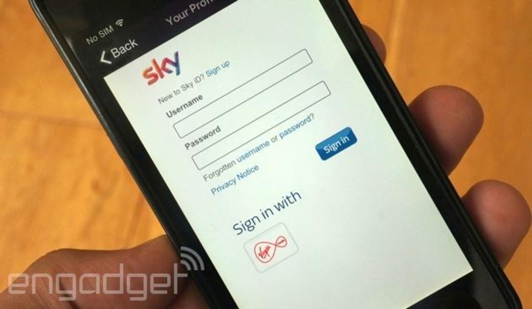 Sky Sign In Virgin Media customers can now log into Sky's Movies and Sports iOS ...