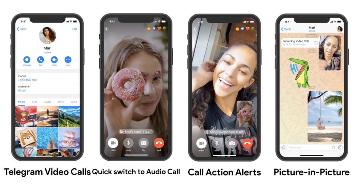 Telegram’s one-on-one video calls are live on Android and iOS