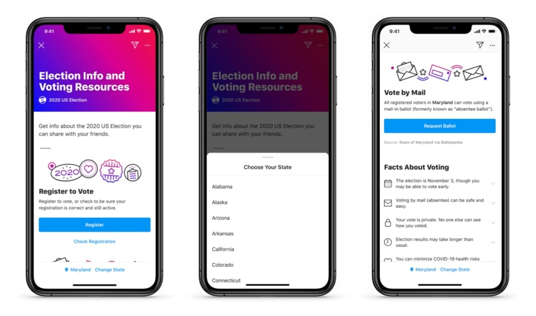 Facebook launches Voting Information Center for the 2020 US election