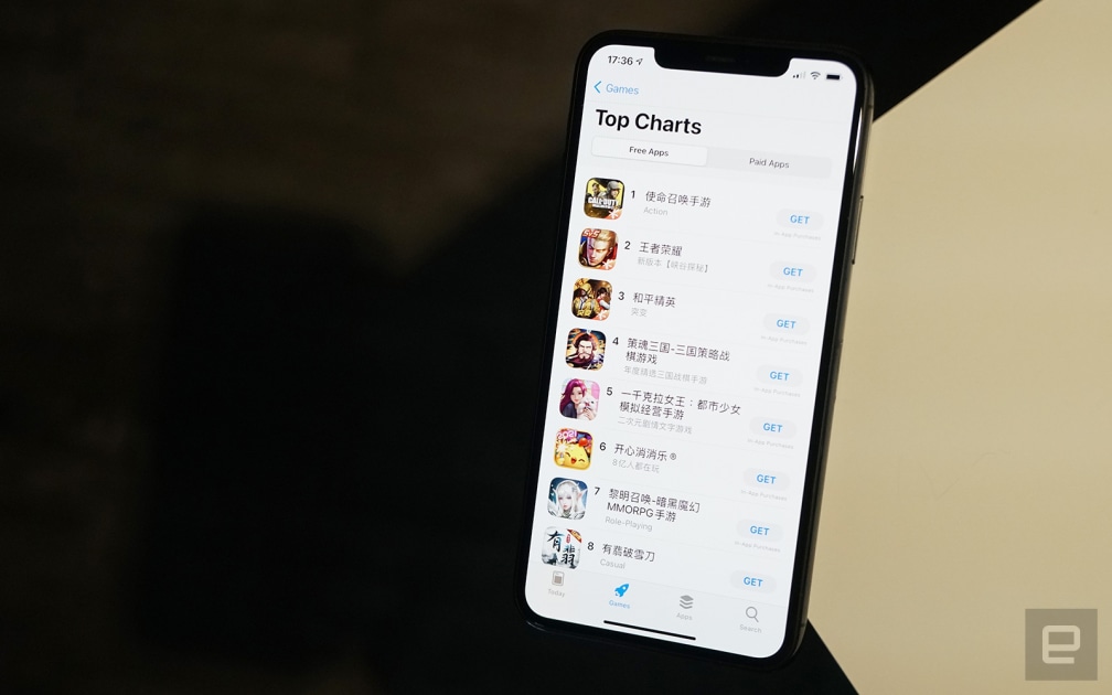 Apple removes several unlicensed games from the App Store in China