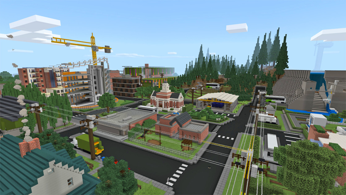 Microsoft’s sustainability report is much more interesting as a ‘Minecraft’ map