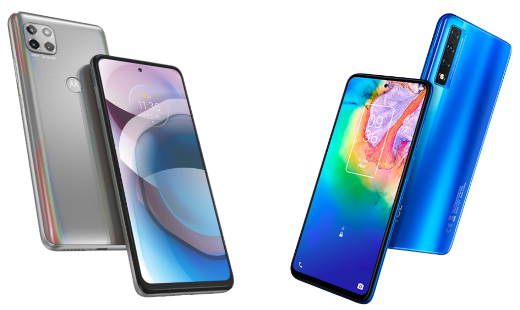 The TCL 20 5G versus the Motorola One 5G Ace and the Pixel 4a 5G