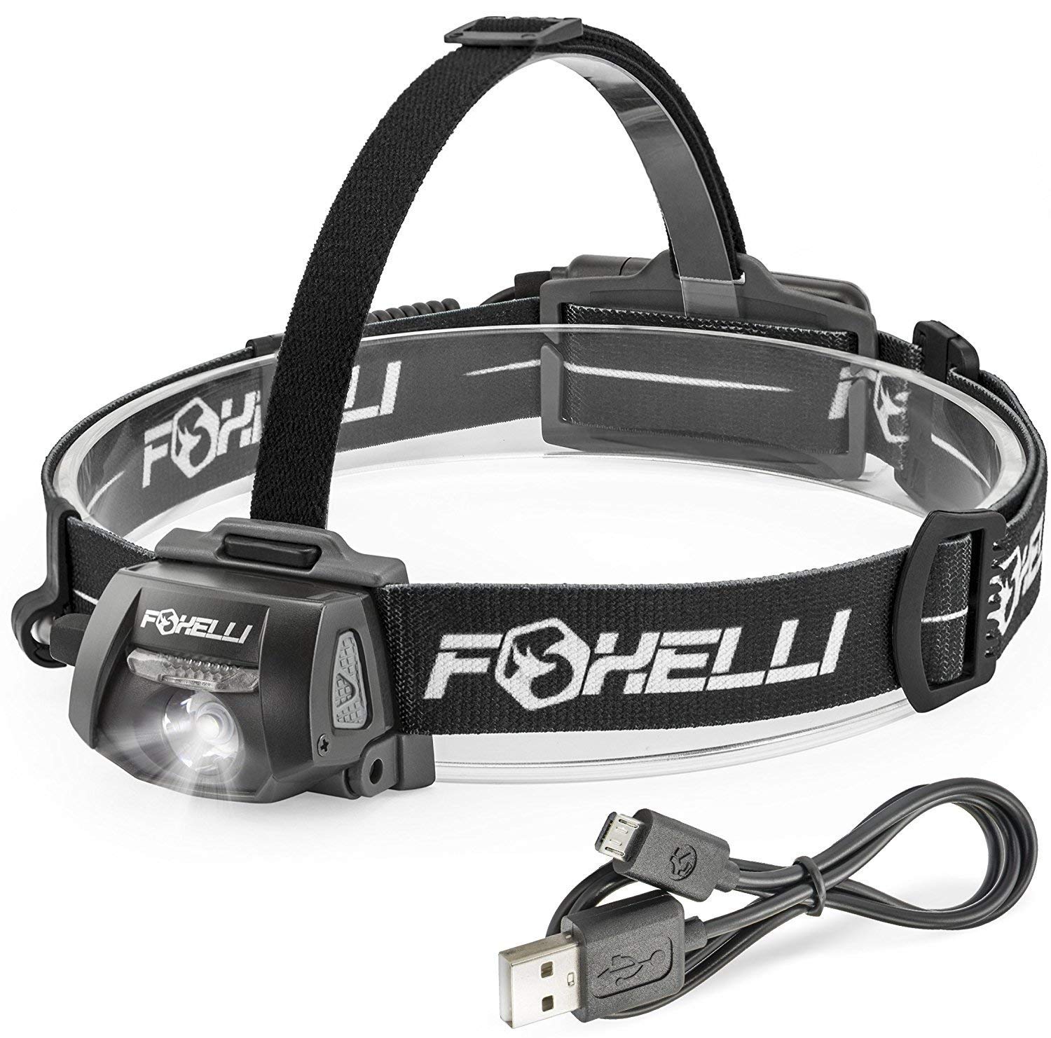 Foxelli USB Rechargeable Headlamp