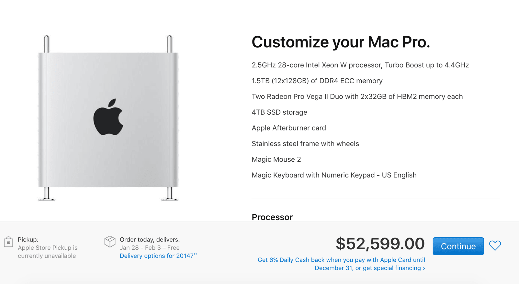 Mac Pro configuration