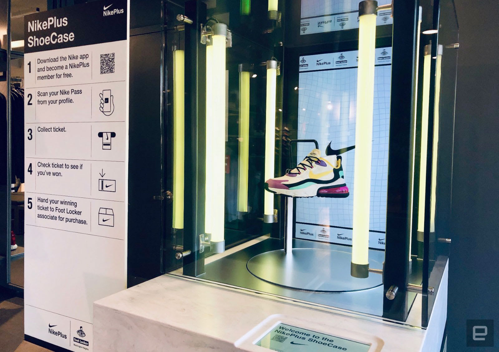 Nuclear cámara promoción Nike's app powers Foot Locker's new NYC store | Engadget