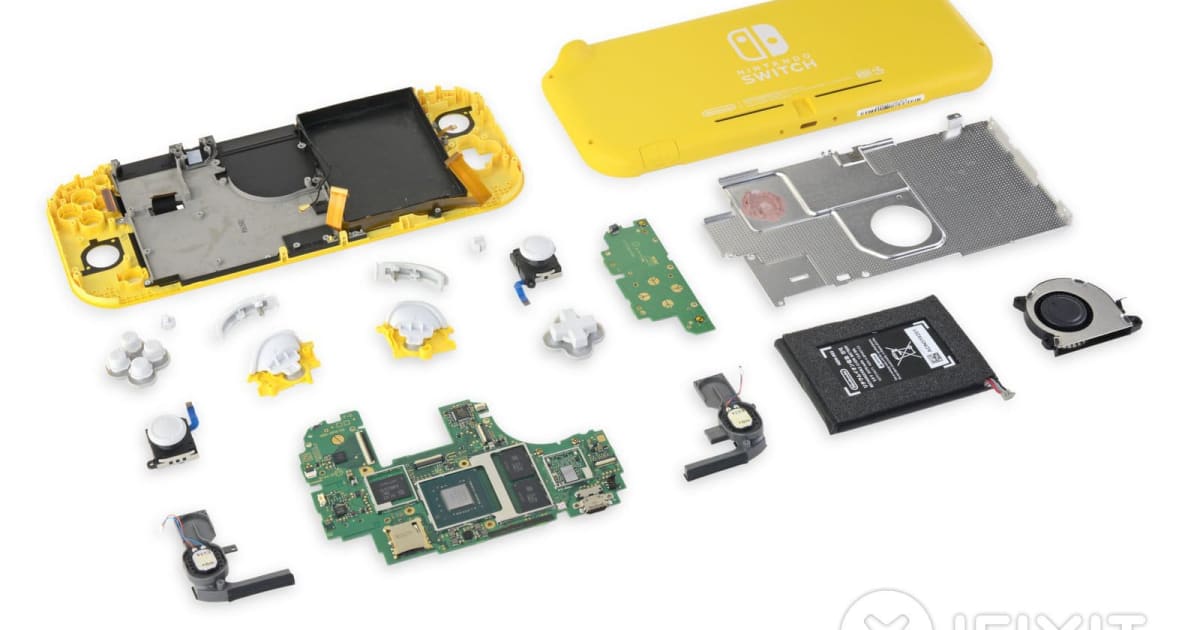 Nintendo Switch Lite teardown reveals modified joystick components 1