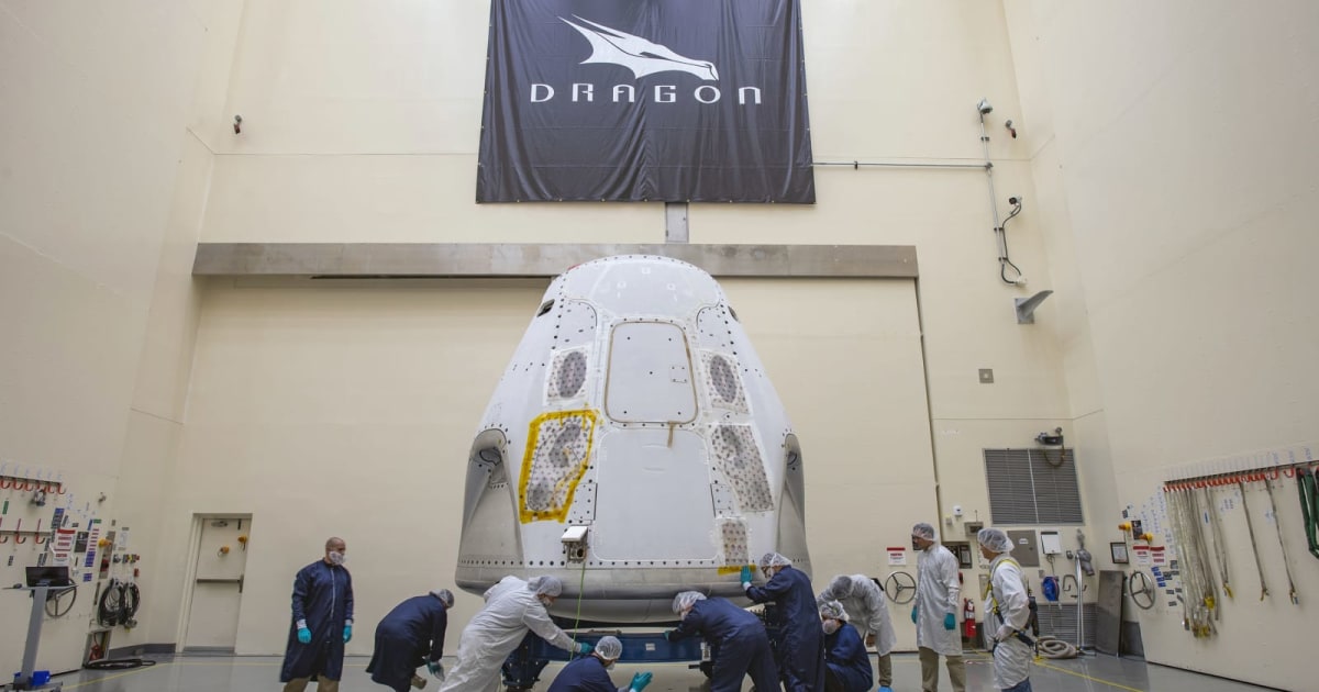 SpaceX delivers the Crew Dragon capsule to its launch site 1