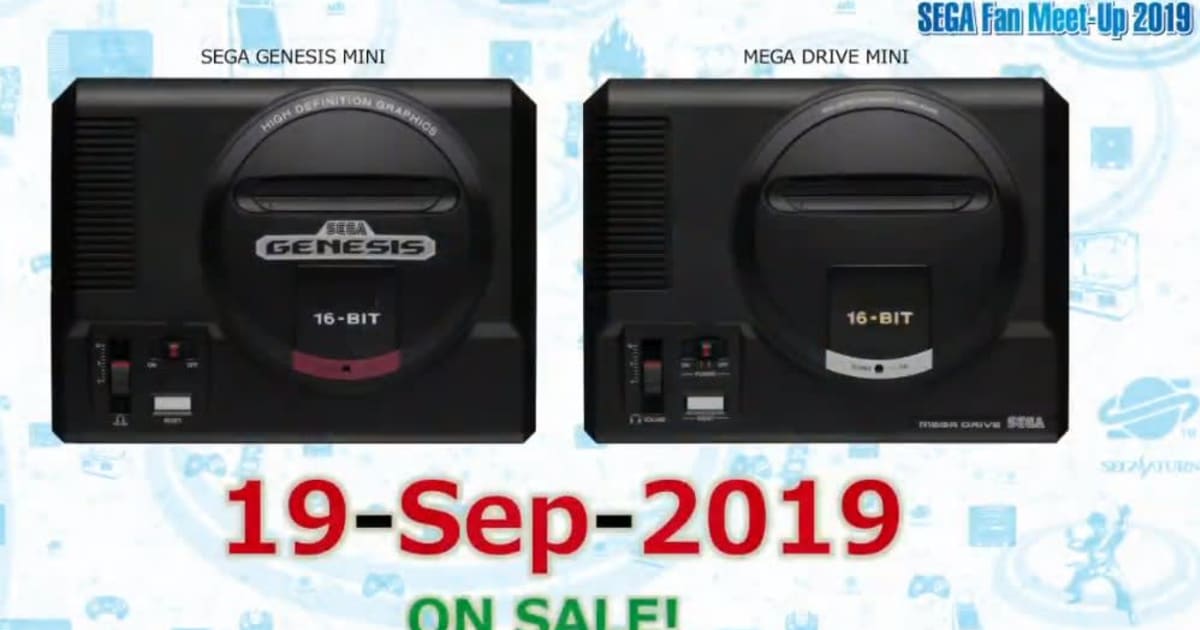 Sega Genesis Mini will launch on September 19th with 40 games
