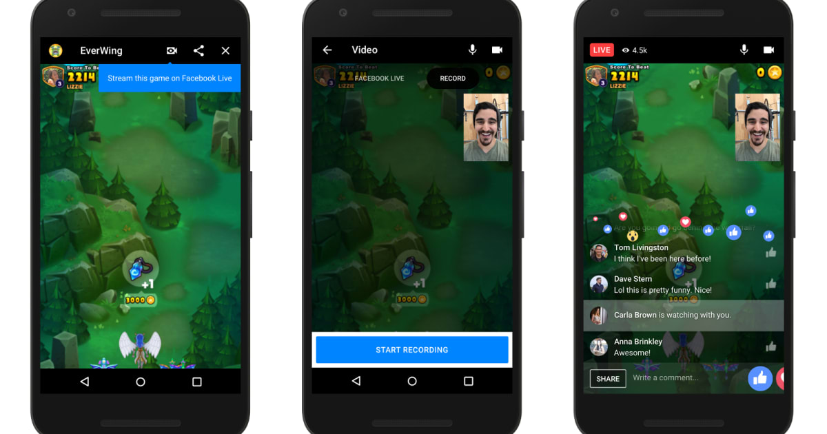 Facebook Live can now broadcast Messenger games