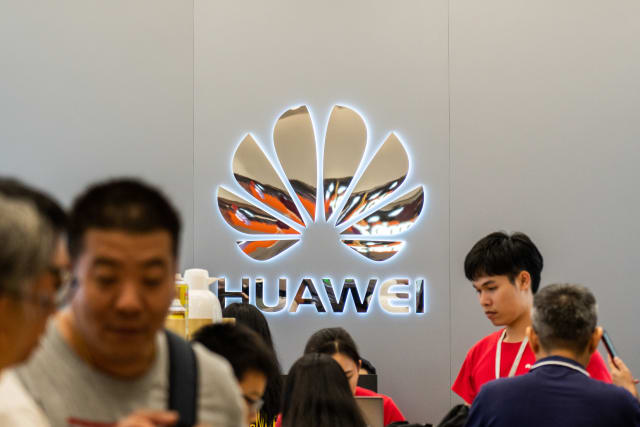 SHENZHEN, GUANGDONG, CHINA - 2019/10/06: Customers at a Chinese multinational technology company, Huawei store in Shenzhen. (Photo by Alex Tai/SOPA Images/LightRocket via Getty Images)