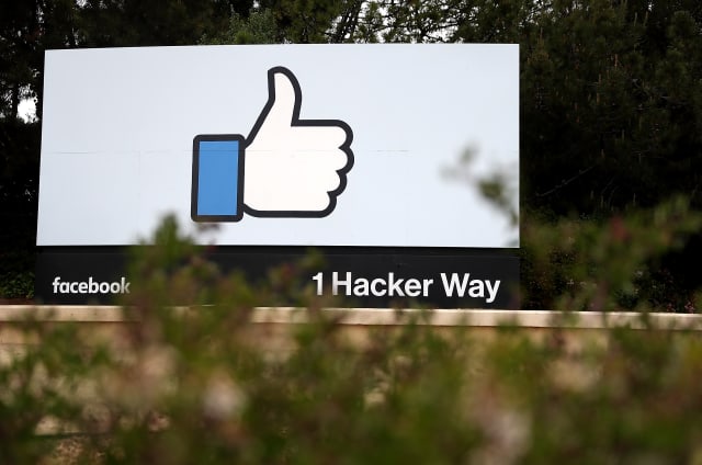 MENLO PARK, CA - APRIL 05: A sign is posted outside of Facebook headquarters on April 5, 2018 in Menlo Park, California. Protesters with the activist group "Raging Grannies" staged a demonstration outside of Facebook headquaters calling for better consumer protection and online privacy in the wake of Cambridge Analytica's unauthorized access to up to 87 million Facebook users' data. (Photo by Justin Sullivan/Getty Images)