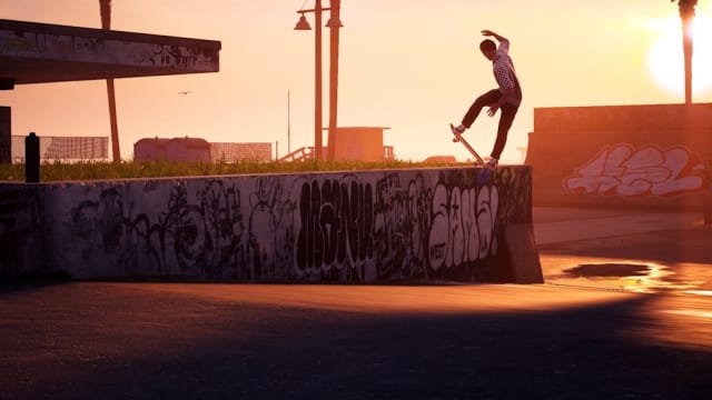 Grinding at sunset in 'Tony Hawk's Pro Skater 1 and 2'