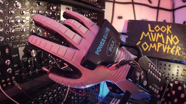 Look Mum No Computer's Power Glove hacked to control a modular synth