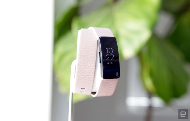 Fitbit Inspire HR fitness tracker.