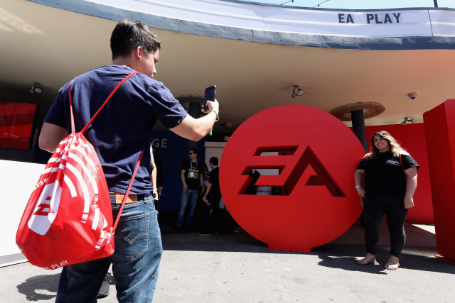 LOS ANGELES, CALIFORNIA - JUNE 08: Game enthusiasts and industry personnel pose for a photograph during the EA Play 2019 event at the Hollywood Palladium on June 08, 2019 in Los Angeles, California. (Photo by Christian Petersen/Getty Images)