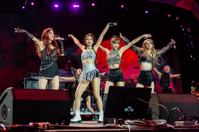 INDIO, CALIFORNIA - APRIL 19: BLACKPINK performs during 2019 Coachella Valley Music And Arts Festival on April 19, 2019 in Indio, California. (Photo by Timothy Norris/Getty Images for Coachella)