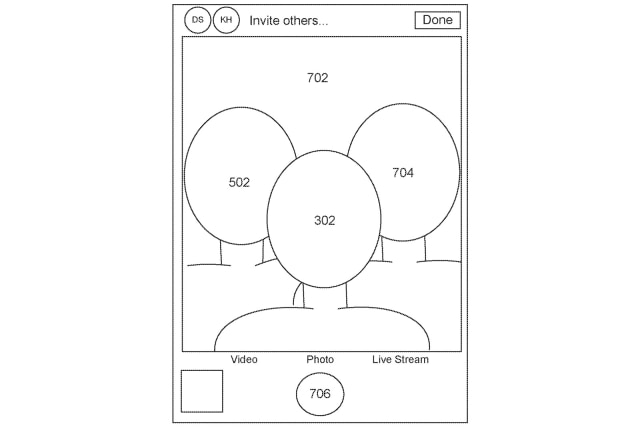 Apple synthetic group selfie patent