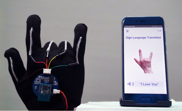 UCLA sign language translation gloves