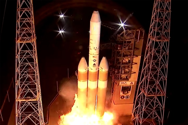 United Launch Alliance Delta IV rocket during NROL-44 mission abort