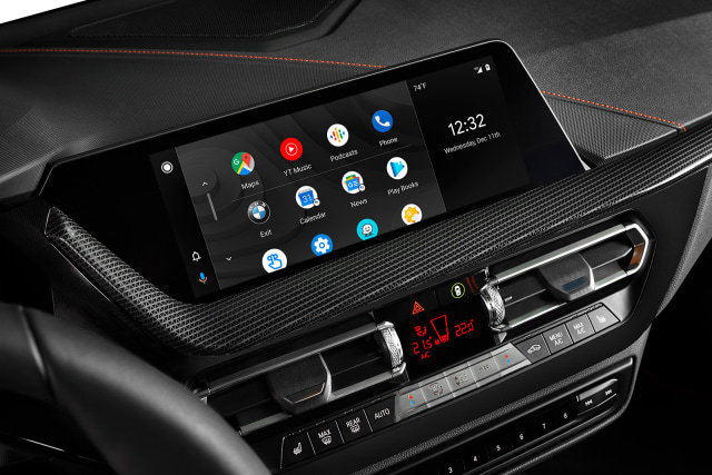 Wireless Android Auto in a BMW car