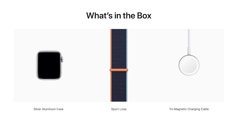 Apple Watch what's in the box