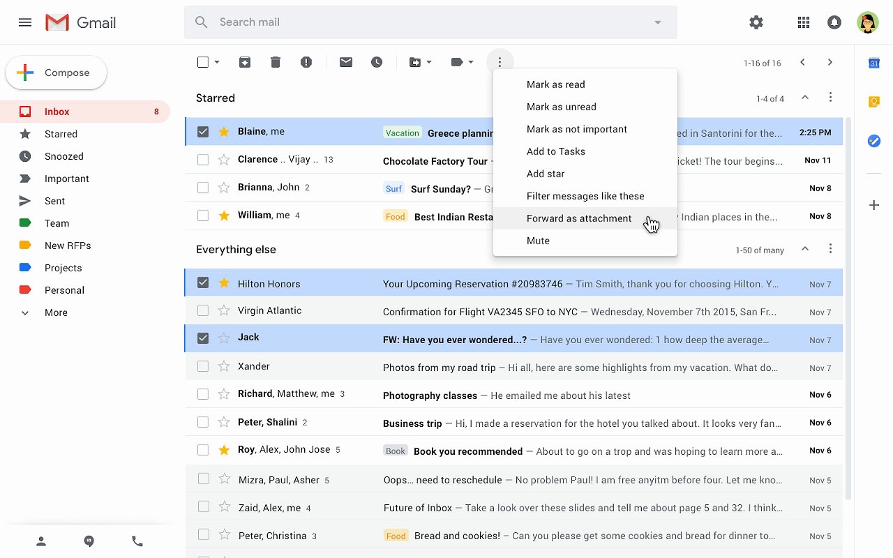 Gmail 複数のメールを添付ファイルとして送信可能に 年1月下旬までに順次有効化 Engadget 日本版