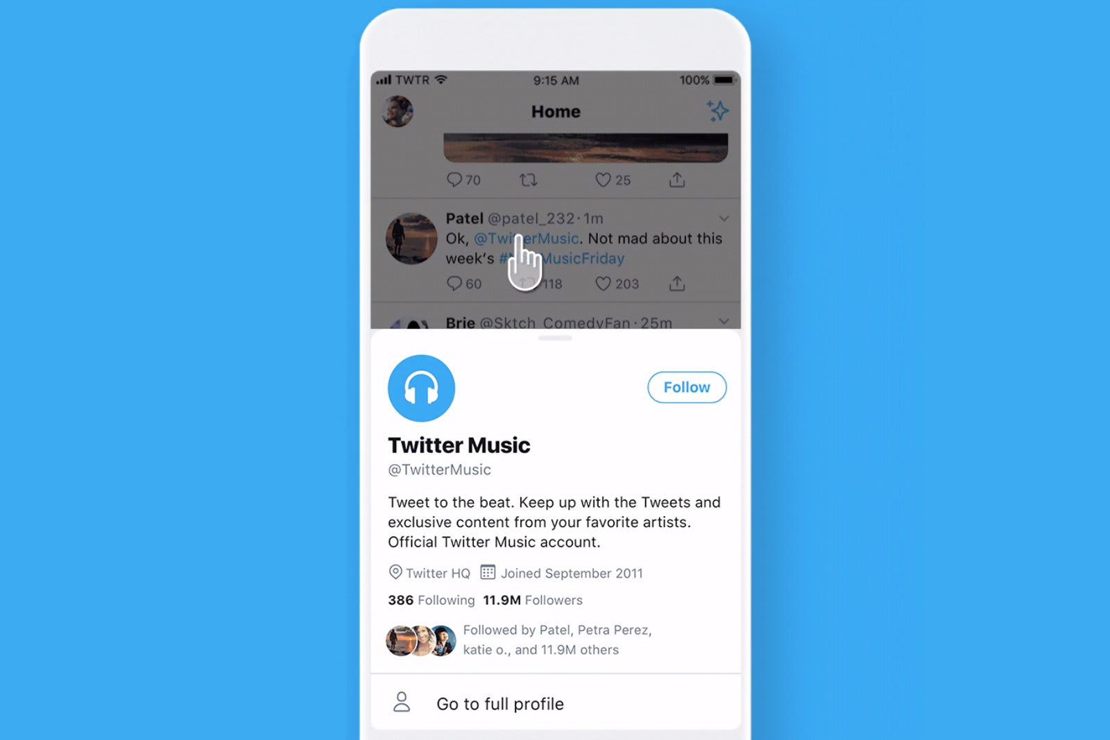 Iphone版twitter タイムラインから離れずプロフィール確認を可能に 一部ユーザーでテスト中 Engadget 日本版