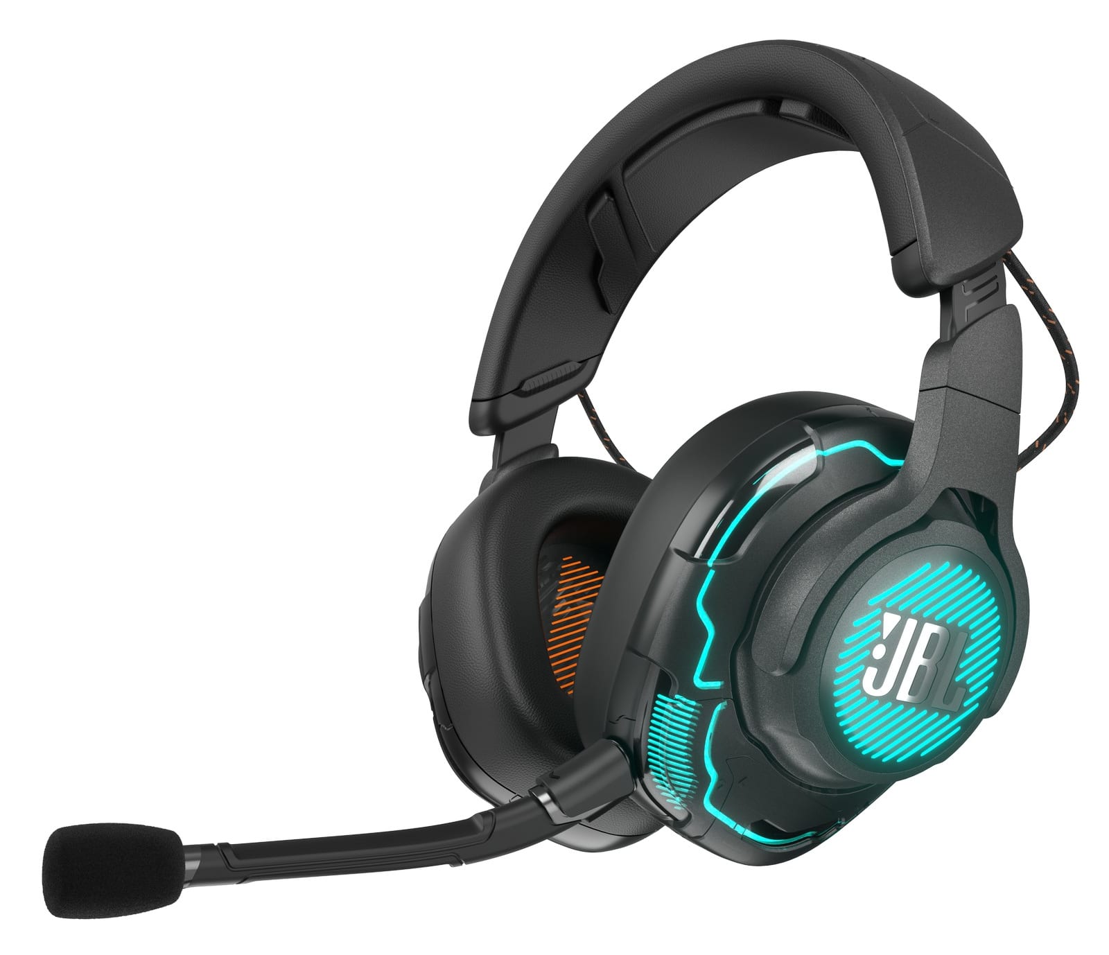 JBL Quantum Gaming headphones and speaker