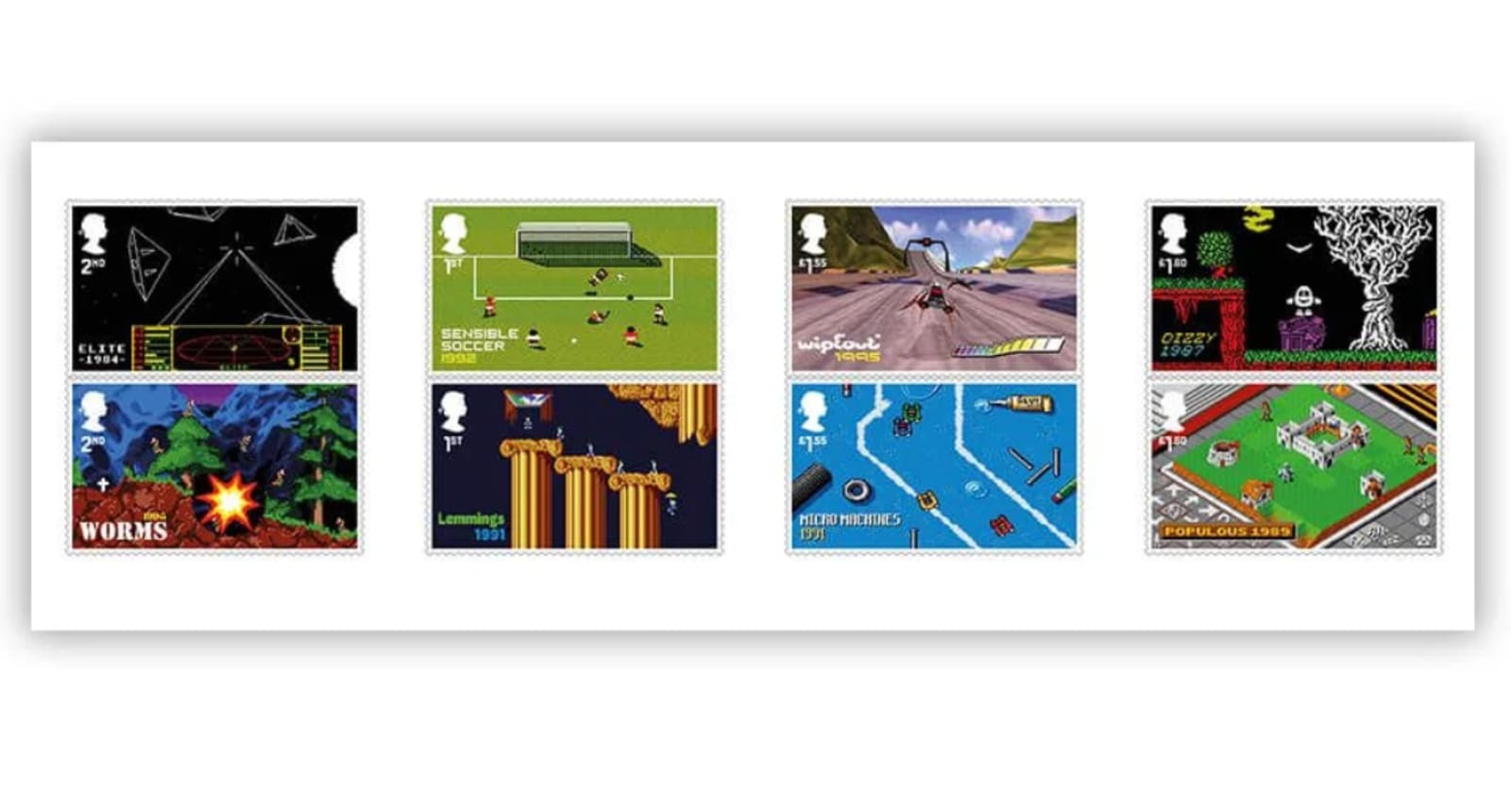 Royal Mail video game stamps