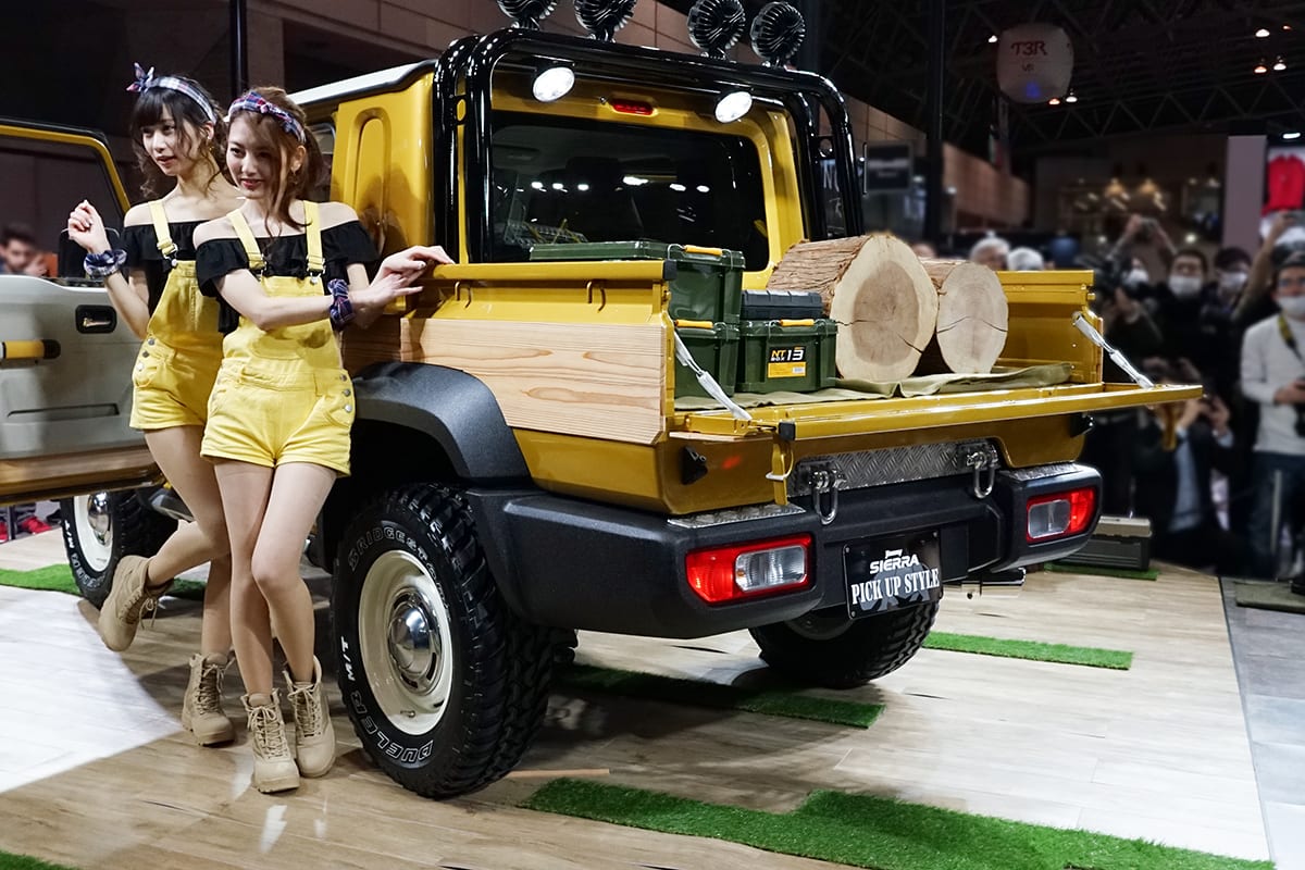 新型 ジムニーシエラ をピックアップ改造 スズキがオートサロンでコンセプト展示 Engadget 日本版