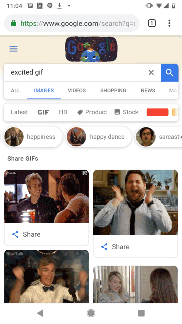 Google makes it easy to share GIFs from search | Engadget