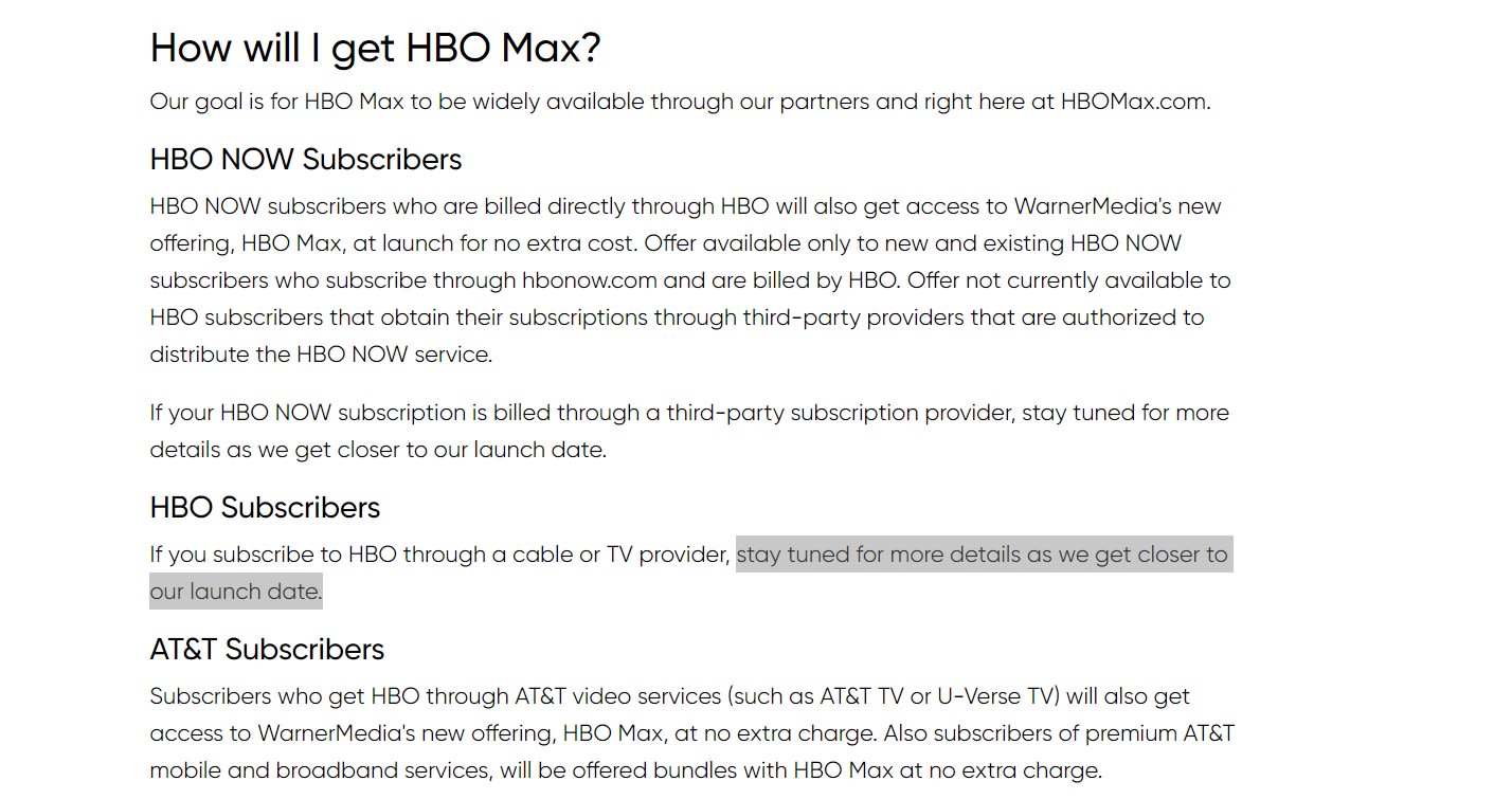 HBO Max FAQ